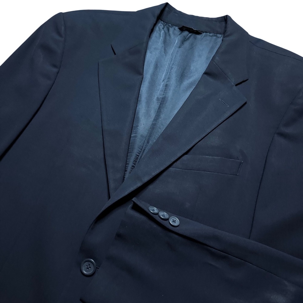 Hugo Boss Blazer Men 40R‎ Black Alann Grant Virgin Wool Blend 2-Button Jacket